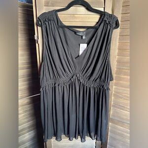 Sheer Torrid babydoll sleeveless top